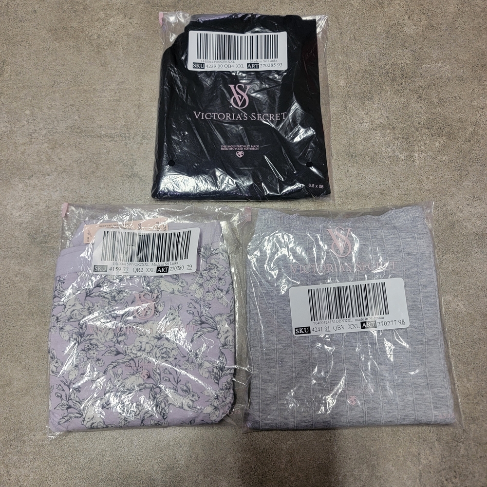 Victoria's Secret Panty Set - Black and Gray